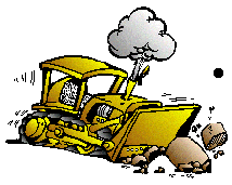 Attention Jean No&euml;l est aux commandes de son Bulldozer, barrez-vous de l&agrave; avant qu'il soit trop tard !